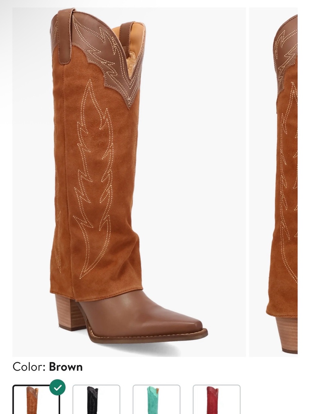 Dingo cape Suede Western Knee-High Boot - Picture 1 of 3
